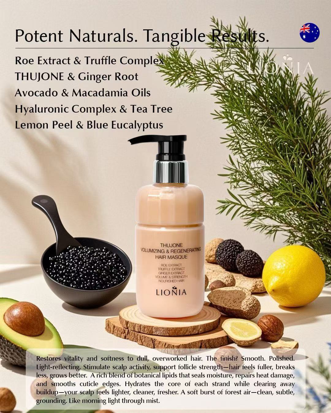 LIONIA THUJONE VOLUMIZING & REGENERATING HAIR MASQUE 330ml