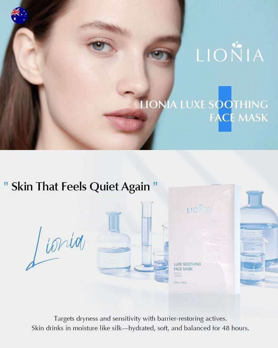 LIONIA LUXE SOOTHING FACE MASK 25ml * 5