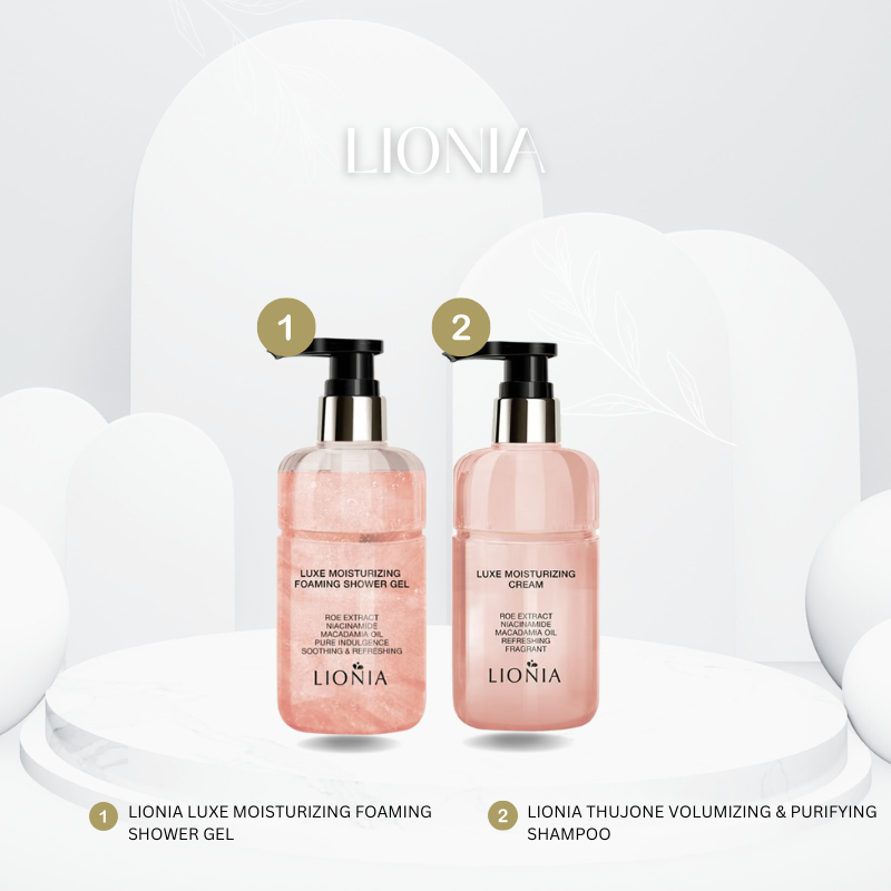 LIONIA SHOWER GEL & MOISTURIZING CREAM SET PRODUCTS