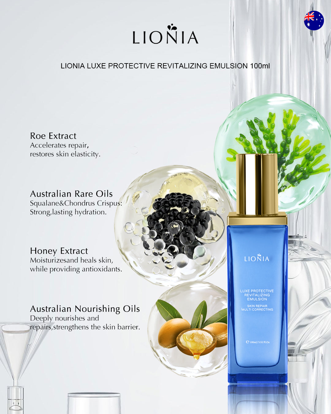 LIONIA LUXE PROTECTIVE REVITALIZING EMULSION 100ml