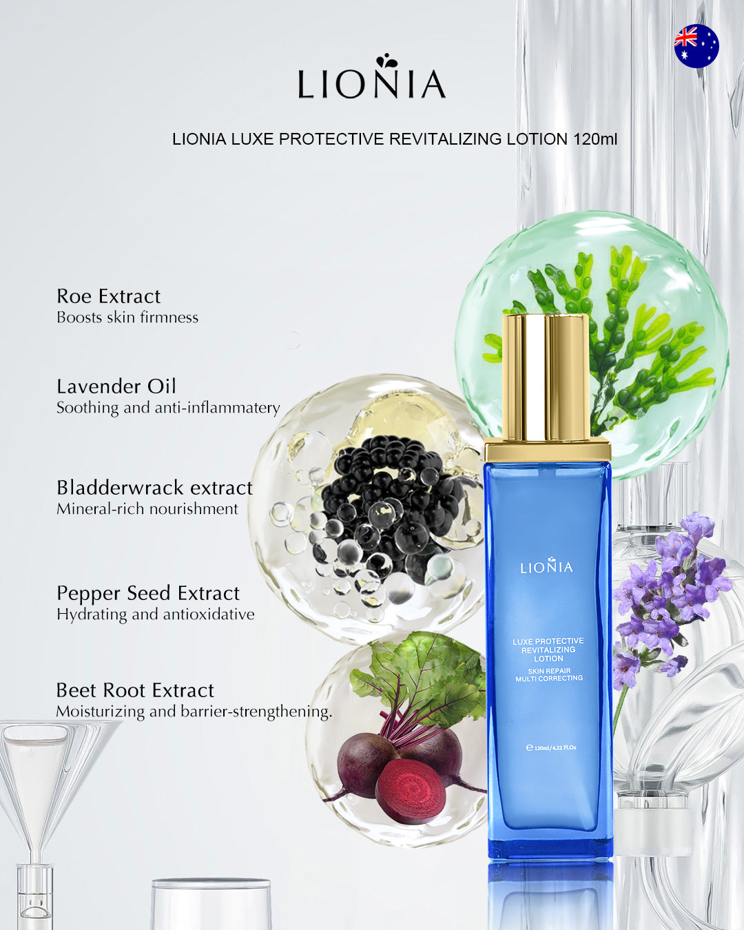 LIONIA LUXE PROTECTIVE REVITALIZING LOTION 120ml