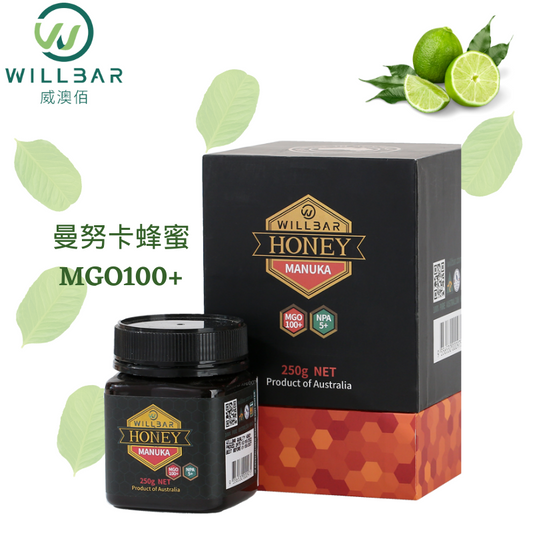 WILLBAR威澳佰麦卢卡蜂蜜（MGO100+）250g