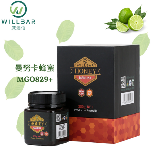 WILLBAR威澳佰麦卢卡蜂蜜(MGO829+)250g