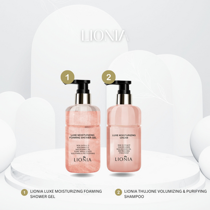 LIONIA SHOWER GEL & MOISTURIZING CREAM SET PRODUCTS