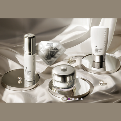 RENECELL Miracle Diamond Peel Program set pack - Miracle Diamond Peel 3g + Renewming Essence 30ml + Renewming Cream 50ml+ Calming Balm Cream 50g - Renecell Special Program